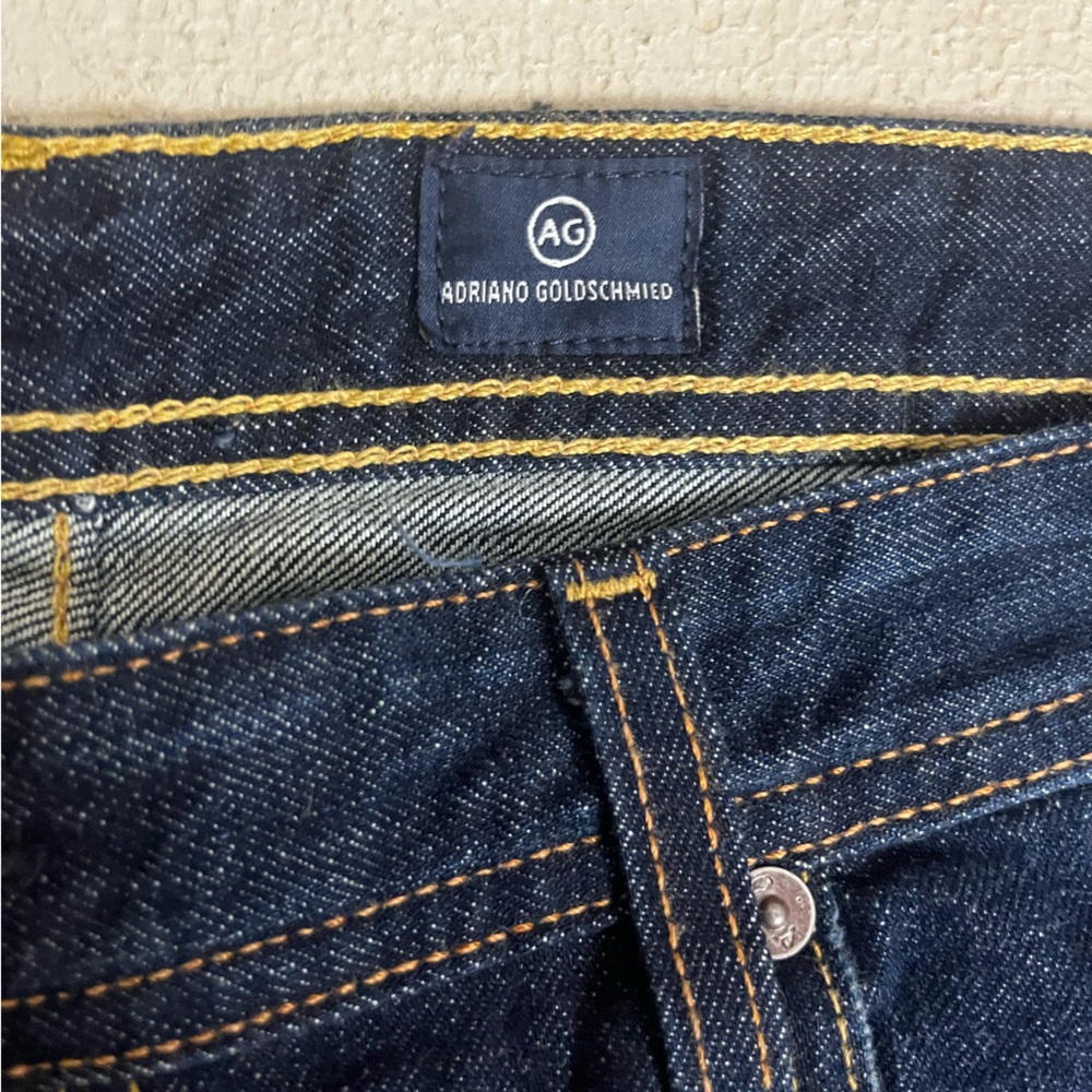 AG Adriano Goldschmied Men's‎ The Protégé Dark Wash Straight Leg Jeans- 36/34 - Picture 4 of 8